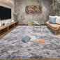 Tepook Fluffy Large Rugs for Living Room, Area Rug 6x9 Soft Carpet for Bedroom, Modern Shaggy Rug for Kids Boys Girls, Plush Indoor Nursery Home Decor Rug with Non-Slip Bottom, Tie-dye Light Grey
