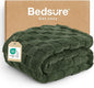 Bedsure GentleSoft Olive Green Spring Throw Blanket for Couch - Super Soft Cozy Blankets Gifts for Kids Girls, Cute Small Fleece Throws for Bedroom Home Decor, 50x70 Inches