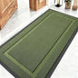 OLANLY Front Door Mat Indoor Outdoor Entrance, Waterproof All-Season, All-Weather Doormat, Sturdy Natural Rubber, Low Profile, Easy Clean Patio Porch Entryway Mat, 47x23, Classic Green