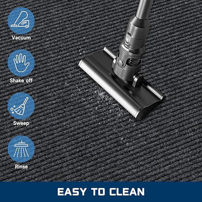 Extra Large Front Door Mat, 5 x 3 Feet Indoor Outdoor Entrance Mat, Heavy Duty Commercial Floor Mats, Non-Slip Rubber Backing Doormat for Entryway, Waterproof, Low-Profile, Easy to Clean