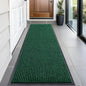 OLANLY Front Door Mat Indoor Outdoor Entrance, Waterproof Heavy Duty Doormat, Fade Resistant, Low Profile, Easy Clean Patio Porch Welcome Floor Mats for Entry, 59x20, Green