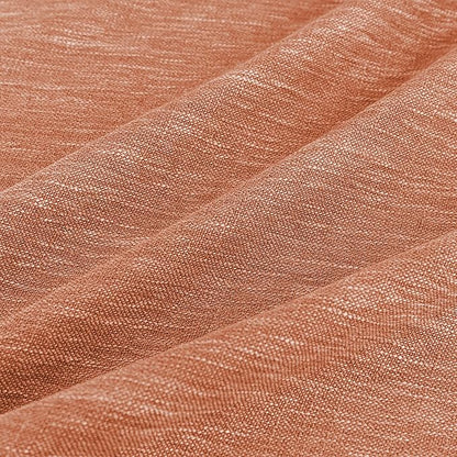 MYSKY HOME Orange Curtains for Bedroom, Short Curtains for Small Window, Boho Semi Sheer 2 Panel Set, Linen Style Texture for Closet/Kitchen, 50"x63", Burnt Orange