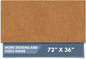 Barnyard Designs Natural Coco Coir Heavy Duty Backing Doormat - Large Cute Non-Slip Front Door Welcome Mat for Outside Entrance or Porch Entry, Brown (36x72, Plain Brown)