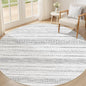 Nakagishi Area Rug Living Room Rugs: 4X4 Machine Washable Boho Large Neutral Farmhouse Stain Resistant Moroccan Indoor Floor Carpet for Bedroom Nursery Dorm Dining Room Home-Color Gray