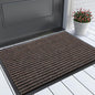 Yimobra Front Door Mat Outdoor Indoor Entrance, 100% Waterproof All-Season All Weather Doormat, Welcome Matt Outside Entry, Non Slip, Low Profile, Heavy Duty Patio Porch Floor Mat,29.5 x 17, Brown