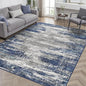 BEIMO Area Rugs 8x10 for Living Room Bedroom, Modern Abstract Machine Washable Rug, Large Soft Low Pile Floor Cover with Non Slip Backing for Dining Room, Navy Blue Gray