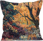 Rustic William Morris Inspired Autumn Forest Decor Throw Pillow Covers 18x18,Fall Home Room Decor, Vintage Botanical Nature Decorative Throw Pillow Covers for Home Bedroom Living Room
