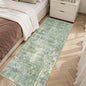 Runner Rug 2x5 Washable Non-Slip Kitchen Runner Rugs for Bathroom Laundry Room Green/Ivory Vintage Floor Carpet Runners for Hallway Entryway