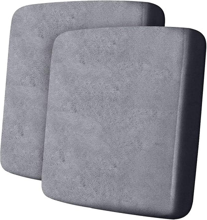 Leather Look Couch Cushion Covers Sofa Seat Slipcovers Sets Couches Furniture Protector for Sectional Armchair Loveseat Pets Kids Stretch Spandex Fabric (2 Cushion Sofa, Light Brown)