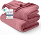 Bedsure GentleSoft Fleece Throw Blanket for Couch Dusty Rose - Lightweight Plush Fuzzy Cozy Soft Blankets and Throws for Sofa, 50x70 inches