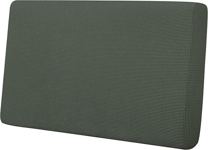 Easy-Going Stretch Loveseat Cushion Cover Sofa Cushion Furniture Protector Sofa Seat Sofa Slipcover Sofa Cover Soft Flexibility with Elastic Bottom(Loveseat Cushion, Olive Green)