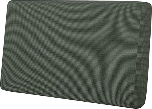 Easy-Going Stretch Loveseat Cushion Cover Sofa Cushion Furniture Protector Sofa Seat Sofa Slipcover Sofa Cover Soft Flexibility with Elastic Bottom(Loveseat Cushion, Olive Green)