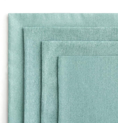 MIULEE Pack of 4 Decorative Outdoor Throw Pillow Covers Linen Waterproof Pillow Covers Spring Farmhouse Cushion Cases for Patio Garden Tent Balcony Couch Sofa 16x16 inch Teal