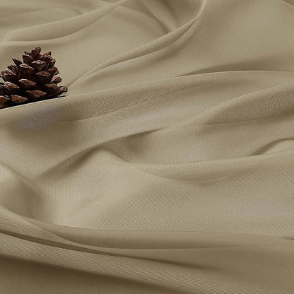 OWENIE Sheer Taupe Curtains, Sheer Curtains 63 inch Length 2 Panels Set, Rod Pocket Voile Fimly Sheer Drapes for Living Room Bedroom, 2pcs, Taupe, Each 59" W x 63" L