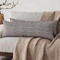 Foindtower Set of 2 Decorative Vintage Long Lumbar Throw Pillow Covers Neutral Modern Farmhouse Cushion Covers Floral Home Decor for Sofa Couch Chair Bedroom Living Room,14×36 Inch,Rustic Gray