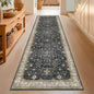 Dark Washable Long Runners for Hallways, 2'6"x8' Wide Kitchen Runner Rug, Entryway Indoor Rug, Non Slip Rubber Backing Boho Vintage Floor Decor, Ashen/Multi