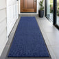 OLANLY Front Door Mat Indoor Outdoor Entrance, Waterproof Heavy Duty Doormat, Fade Resistant, Low Profile, Easy Clean Patio Porch Welcome Floor Mats for Entry, 59x20, Blue