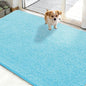 OLANLY Dog Door Mat for Muddy Paws 48x30, Absorbs Moisture and Dirt, Absorbent Non-Slip Washable Doormat, Quick Dry Chenille Mud Mat for Dogs, Entry Indoor Entryway Carpet for Inside Floor, Blue