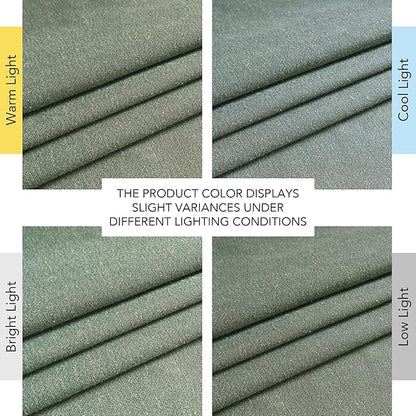 NICETOWN Linen Forest Green Curtains 96 inches Long, Grommet Privacy Assured Linen Blend Window Treatments with Light Filtering for Living Room/Bedroom, W55 x L96, 2 Panels