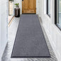 OLANLY Front Door Mat Indoor Outdoor Entrance, Waterproof Heavy Duty Doormat, Fade Resistant, Low Profile, Easy Clean Patio Porch Welcome Floor Mats for Entry, 71x30, Grey
