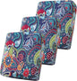 Smiry Printed Couch Cushion Covers, Stretch Soft Couch Covers for Sofa, Washable Non-Slip Sofa Slipcover Furniture Protector for Indoor and Outdoor (3 Pack, Blue Green)