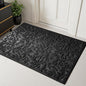 Black Leaves Outdoor Indoor Entrance Door mat, Absorbent Durable Heavy Duty Welcome Front Door Mat,Thick Natural Rubber Back,Easy Clean Entryway Mat 47x32 Inch, Low Profile