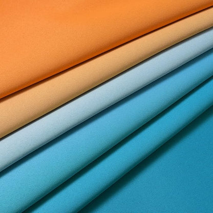 Yakamok Ombre Blue and Orange Curtains for Bedroom, Gradient Room Darkening Curtains, Grommet Thermal Insulated Light Blocking Window Drapes/Curtain for Living Room,52 x 72 Inch,2 Panels