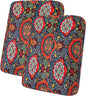 hyha Printed Couch Cushion Covers, Floral Sofa Covers Washable for 2 Cushion Couch, Stretch Pattern Outdoor Cushion Covers for Patio Furniture with Elastic Bottom(2 Packs, Mandala Floral)