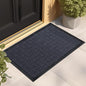 Mibao Front Door Mat, Heavy Duty Durable Welcome Mat for Outdoor Indoor, Dirt Trapper Waterproof Super Absorbent Door Mat for Entryway Outside Patio Porch,73" x 46", Navy