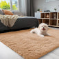 OLANLY 3x5 Machine Washable Small Bedside Rug, Soft Fluffy Shaggy Rugs for Living Room, Bedroom, Indoor Floor Carpet for Kids Girls and Boys, Preppy Dorms, Nursery, Home Decor Aesthetic, Khaki