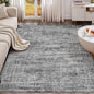 UERMEI 5x7 Area Rug Living Room Rugs - Washable Neutral Modern Abstract Soft Thin Rug Indoor Floor No Slip Rug Carpet for Bedroom Under Dining Table Home Office Decor - Dark Gray