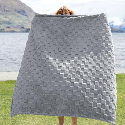 Bedsure GentleSoft Silver Grey Throw Blanket for Couch - Super Soft Cozy Blankets Gifts for Kids Girls, Cute Small Fleece Throws for Bedroom Home Decor, 50x70 Inches