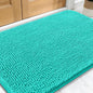 OLANLY Dog Door Mat for Muddy Paws 34x21, Absorbs Moisture and Dirt, Absorbent Non-Slip Washable Doormat, Quick Dry Chenille Mud Mat for Dogs, Entry Indoor Entryway Carpet for Inside Floor, Teal