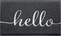BeneathYourFeet Door Mat (36"x24",Black) Welcome Mat Low Profile Front Doormat Indoor Outdoor Door Non Slip Rugs for Entryway, Patio, High Traffic Areas
