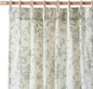 jinchan Pinch Pleated Curtains Floral Linen Blend Curtains for Living Room 84 Inches Length Green Peony Flower Printed Curtain Rod Pocket Back Tab Farmhouse Drapes with Hooks Set 2 Panels
