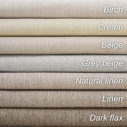 Birch Cream Extra Wide 72 Inches Blackout Curtains for Living Room Ivory Linen Blend Pleated Farmhouse Drapes Back Tab Pleated Rod Pocket Ceiling Track Large Windows Burg (72" Wx90 Lx 1 Panel)