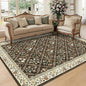 GarveeHome Living Room Rug 5x7 Rug Machine Washable Stain Resistant Area Rug Non Slip Floral Vintage Low Pile Rugs for Living Room, Bedroom, Farmhouse, Dining Room, Kids PlayroomBrown Natural