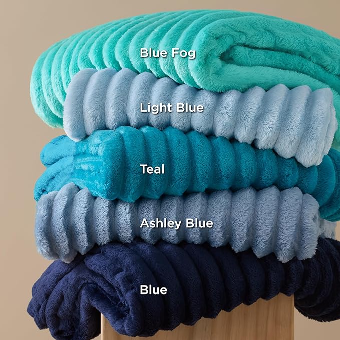 Bedsure GentleSoft Navy Blue California King Size Blanket for Couch - Cozy Soft Blankets for Women, Cute Small Fleece Throws for Girls, Birthday Gifts for Women, Navy, 102x96 Inches