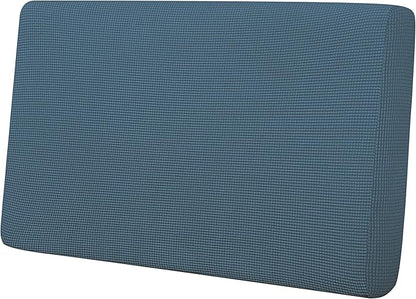 Easy-Going Stretch Loveseat Cushion Cover Sofa Cushion Furniture Protector Sofa Seat Sofa Slipcover Sofa Cover Soft Flexibility with Elastic Bottom(Loveseat Cushion, Bluestone)