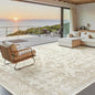 Soalmost 8x10 Area Rugs, Washable Rugs, Large Stain Resistant Beige Area Rug for Living Room Bedroom Dining Room, Vintage Farmhouse Rug