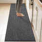 BEQHAUSE Kitchen Runner Rugs 24"x84", Non-Slip Kitchen Mats for Floor, Super Absorbent and Stain Resistant Kitchen Rug, Machine Washable Rugs for Kitchen, Hallway, Laundry & Sink, Charcoal