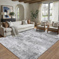 PureCozy 5x7 Grey Area Rug Washable Non Slip Modern Abstract Living Room Carpet Neutral Low Pile Soft Gray Bedroom Contemporary Throw Rug Indoor for Kitchen Office Laundry Dining Room
