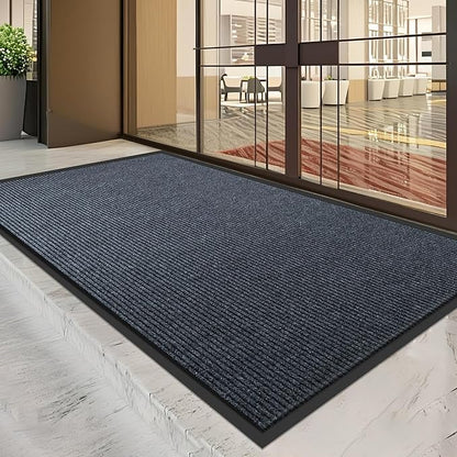 BesWin Indoor Outdoor Door Mat, 6'x4' Extra Large Front Doormat Outside Entrance, Non Slip Rubber Backing Commercial Floor Mats for Entryway, High Traffic Area, Heavy Duty, Waterproof, Easy to Clean