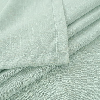 BGment Sage Green Linen Curtains 40 Inch Length for Short Kitchen Cafe Windows - Small Drapes Lightweight Country Boho Rustic Decor for Office Over Sink Rod Pocket, 2 Panels Set, 30 X 40 Inch