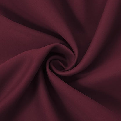 LEMOMO Burgundy Blackout Curtains 38 x 54 Inch Length/Set of 2 Curtain Panels/Thermal Insulated Room Darkening Blackout Curtains for Bedroom