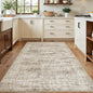 Area Rugs 4x6 for Living Room, Vintage Washable Rugs for Dining Room, Kitchen, Non-Slip Area Rug Brown