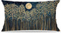 Rustic William Morris Night Moon Forest Green Decor Pillow Covers 12x20,Vintage Botanical Nature Landscape Decorative Throw Pillow Covers for Home Bedroom Living Room