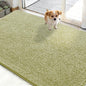OLANLY Dog Door Mat for Muddy Paws 48x30, Absorbs Moisture and Dirt, Absorbent Non-Slip Washable Doormat, Quick Dry Chenille Mud Mat for Dogs, Entry Indoor Entryway Carpet for Inside Floor, Vanilla