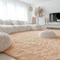 OLANLY 10x14 Machine Washable Large Area Rugs for Living Room, Bedroom, Soft Fluffy Shaggy Bedside Rug, Indoor Floor Carpet for Kids Girls and Boys, Dorms, Nursery, Home Decor Aesthetic, Beige