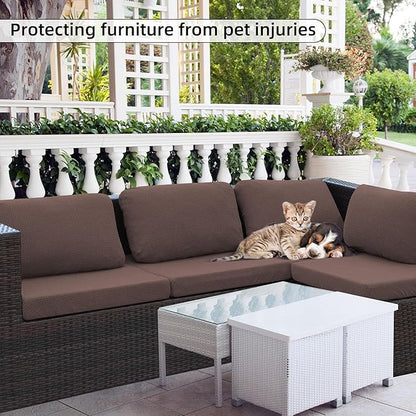 Outdoor Cushion Covers Set,8PCS Patio Furniture Couch Seat Slipcovers, Replacement for Sofa Sectional Chair(Cover，Only)